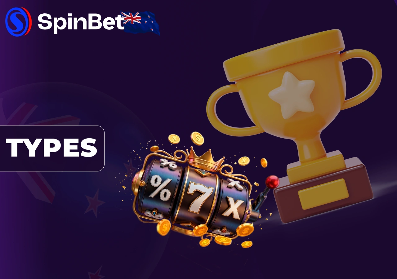 Different types of no deposit bonuses are available for players in New Zealand.